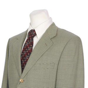 Ermenegildo Zegna Houndstooth Sport Coat 3 Button